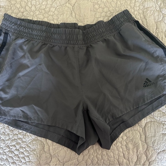 Adidas Women's Athletic Gray Shorts - Picture 1 of 3